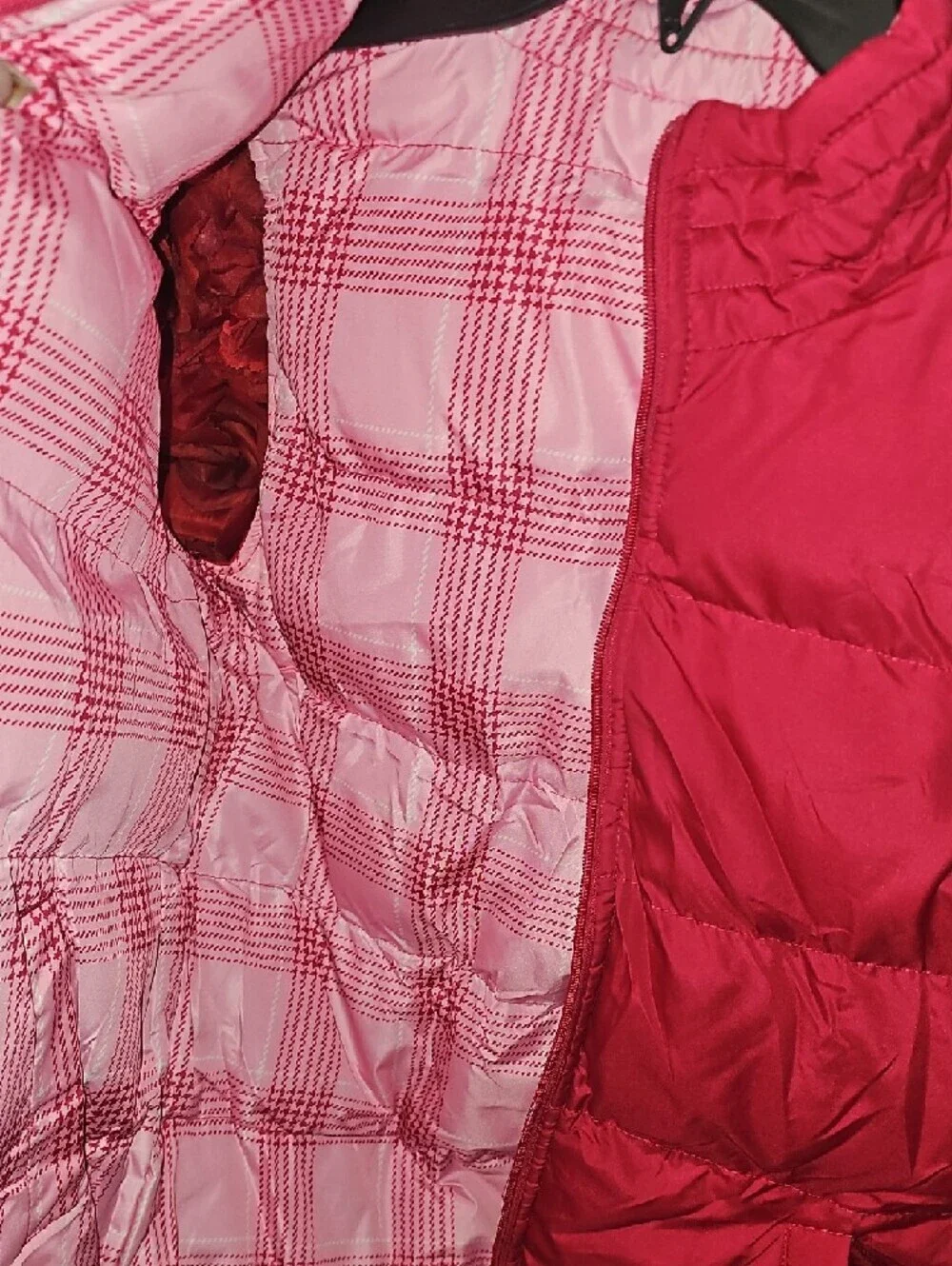 Cherokee Girls Reversible Quilted Sleeveless Vest in Raspberry Pink Size 14/16